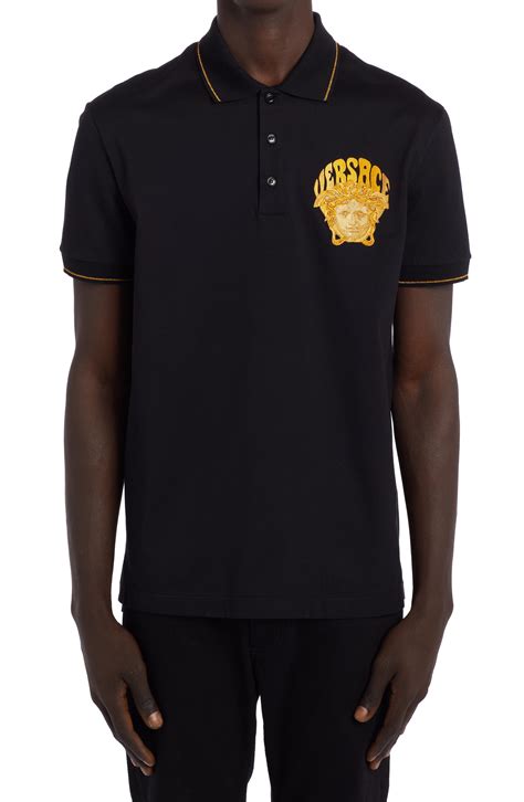 Versace Designer Polo Shirts for Men: Short & Long Sleeves.